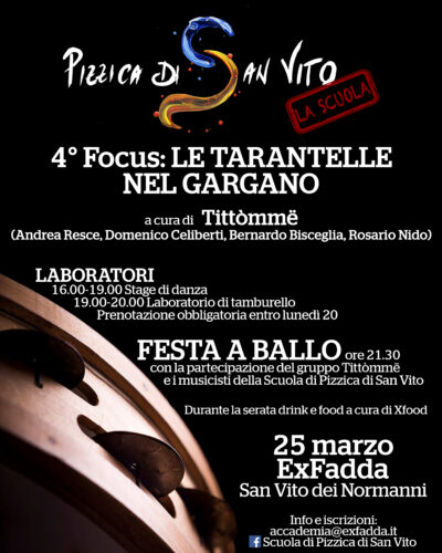 IV FOCUS – LE TARANTELLE NEL GARGANO con i “Tittòmmë”