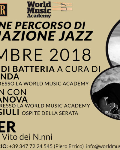 Presentazione percorso di alta formazione jazz della World Music Academy