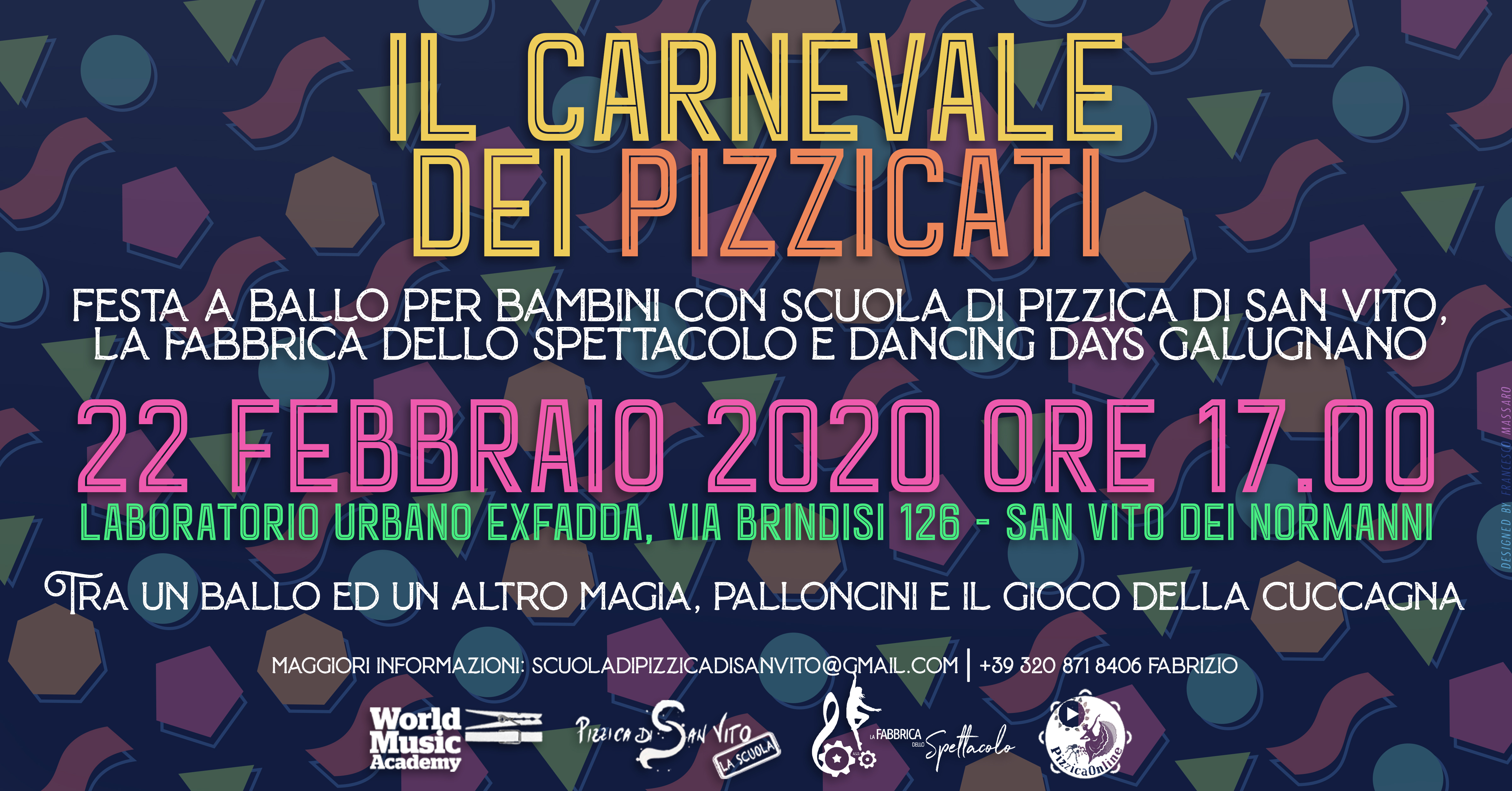 Il carnevale dei pizzicati, world music, scuola di pizzica, bambini, scuola di pizzica di san vito, pizzica pizzica