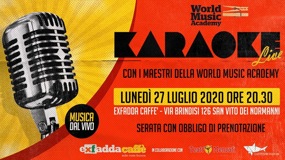 Karaoke. live, musica dal vivo, comunità, worldmusicacademy