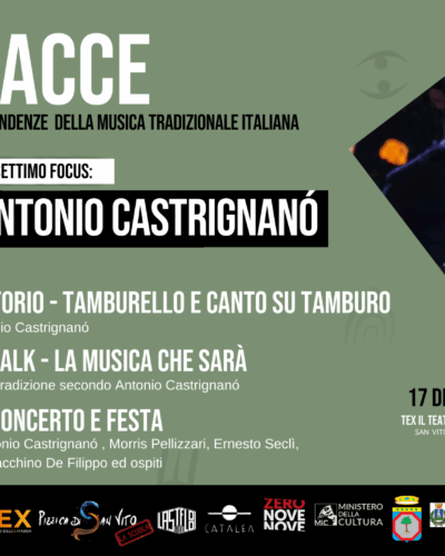 TRACCE: Settimo Focus “Il Salento di Antonio Castrignanò”
