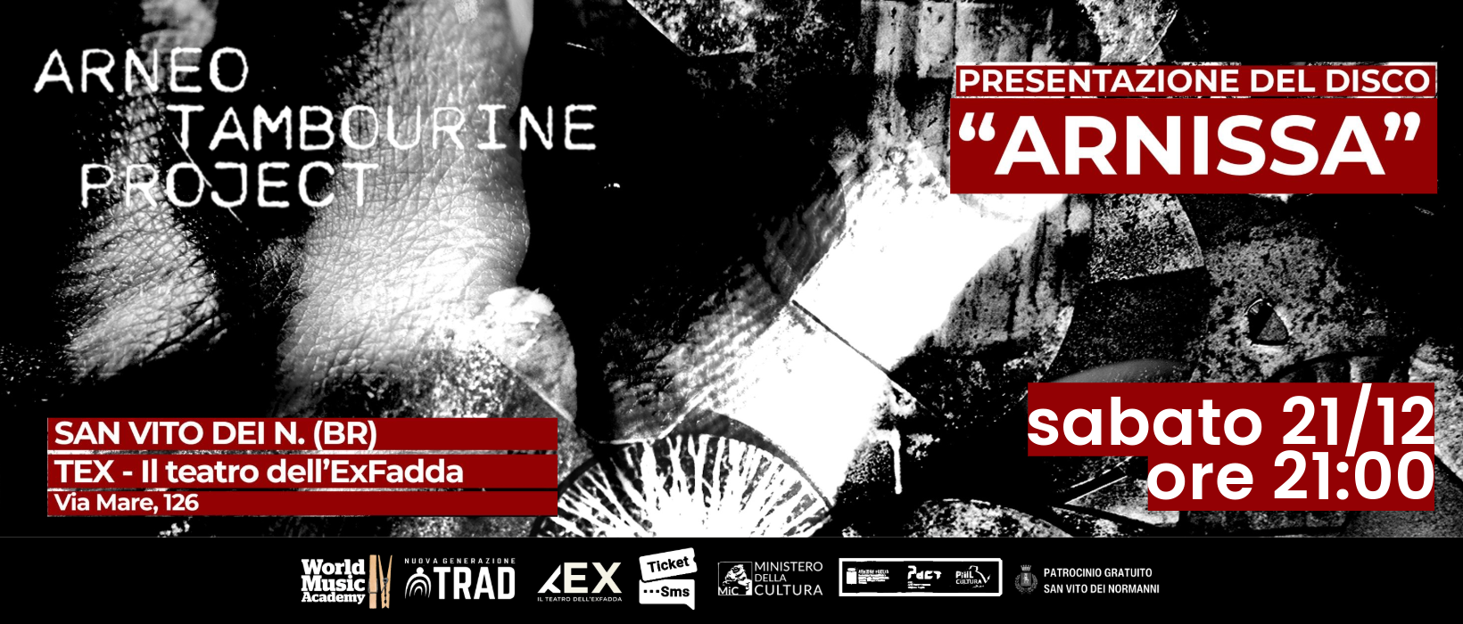 Al momento stai visualizzando Arneo Tambourine Project presenta il nuovo disco Arnissa