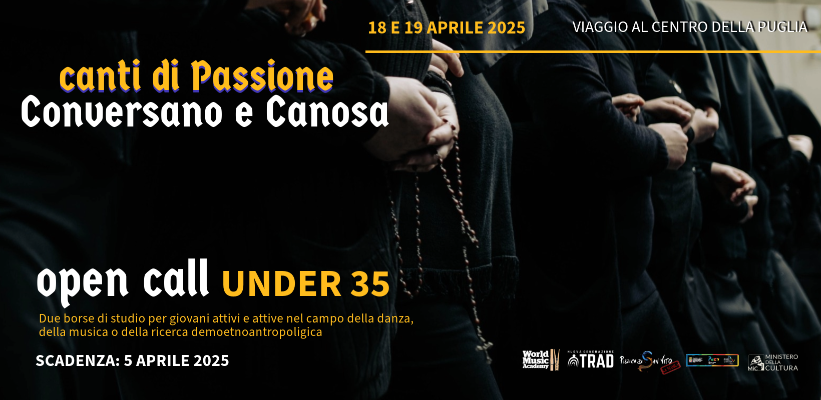 Al momento stai visualizzando Call Under 35: Canti di Passione a Conversano e Canosa