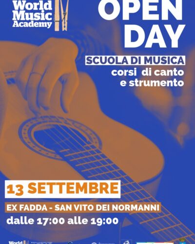 Open Day per i corsi di canto e strumento il 13 settembre