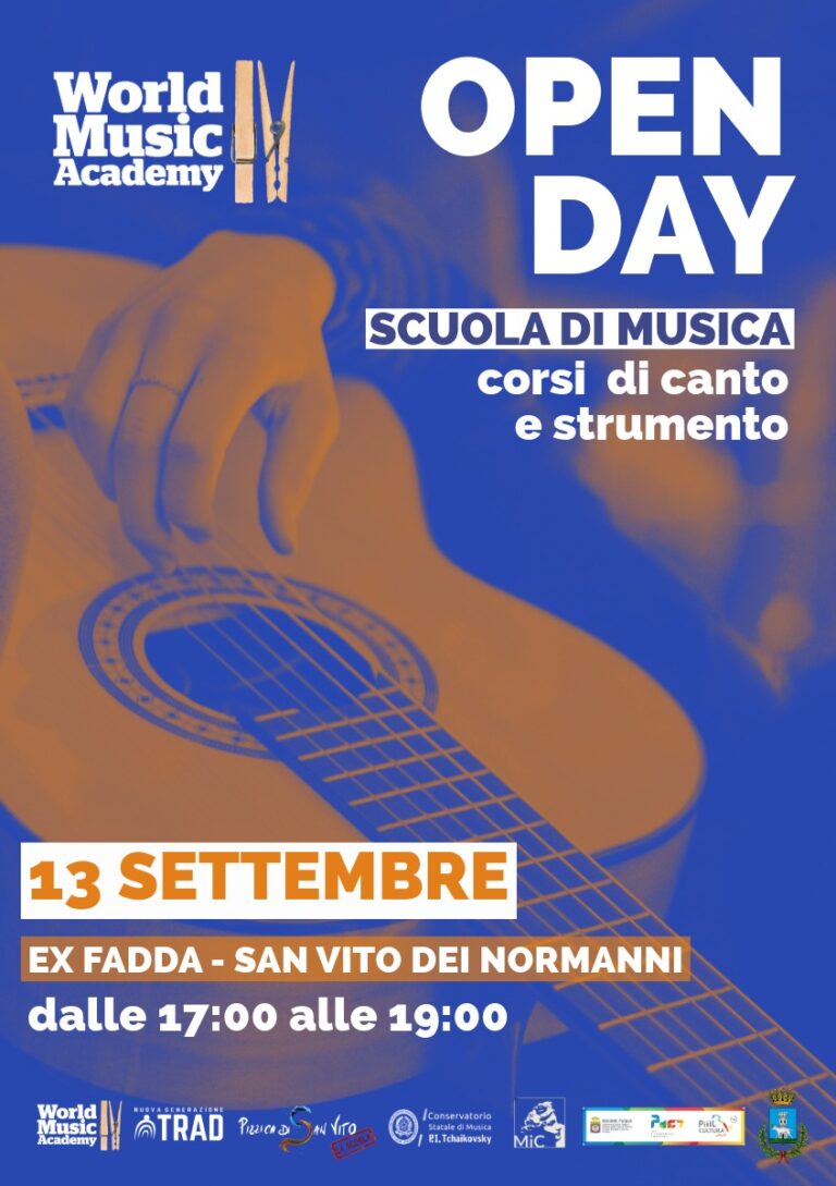 Open Day per i corsi di canto e strumento il 13 settembre
