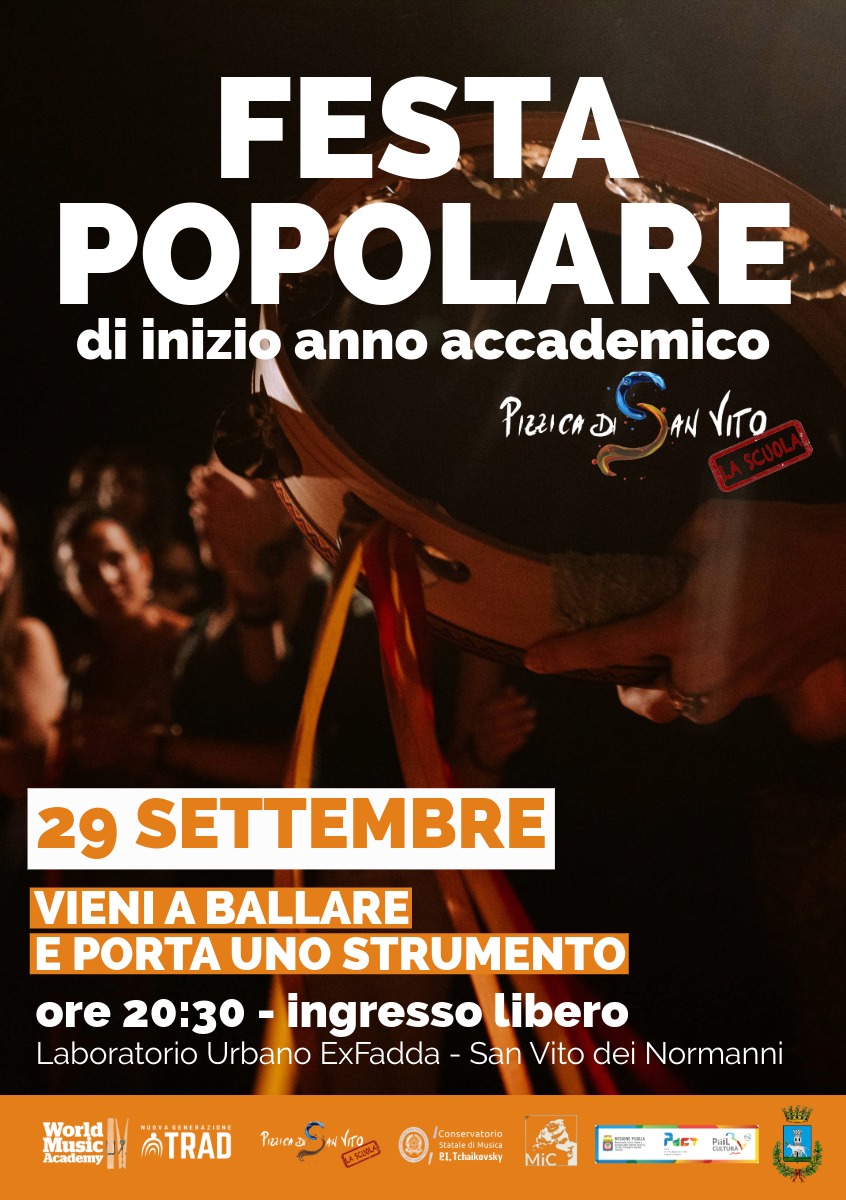 Al momento stai visualizzando Festa di inizio anno della Scuola di Pizzica di San Vito