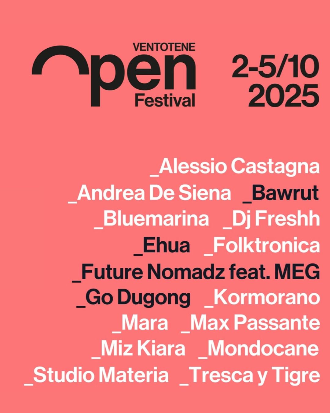 Al momento stai visualizzando Folktronica al Ventotene Open Festival 2025
