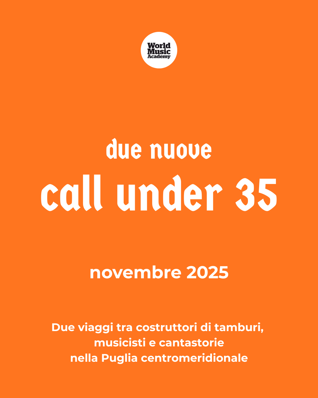 Al momento stai visualizzando Due nuove call under 35 per le trasferte di novembre