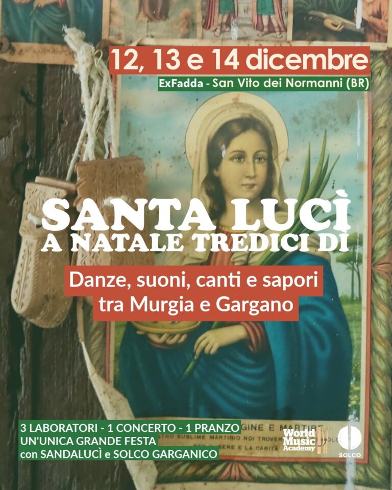 Santa Lucì, a Natale tredici dì. Il programma dell’edizione 2025