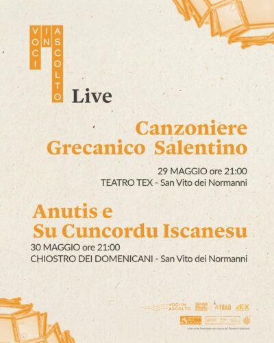 I live di Voci in Ascolto 2026