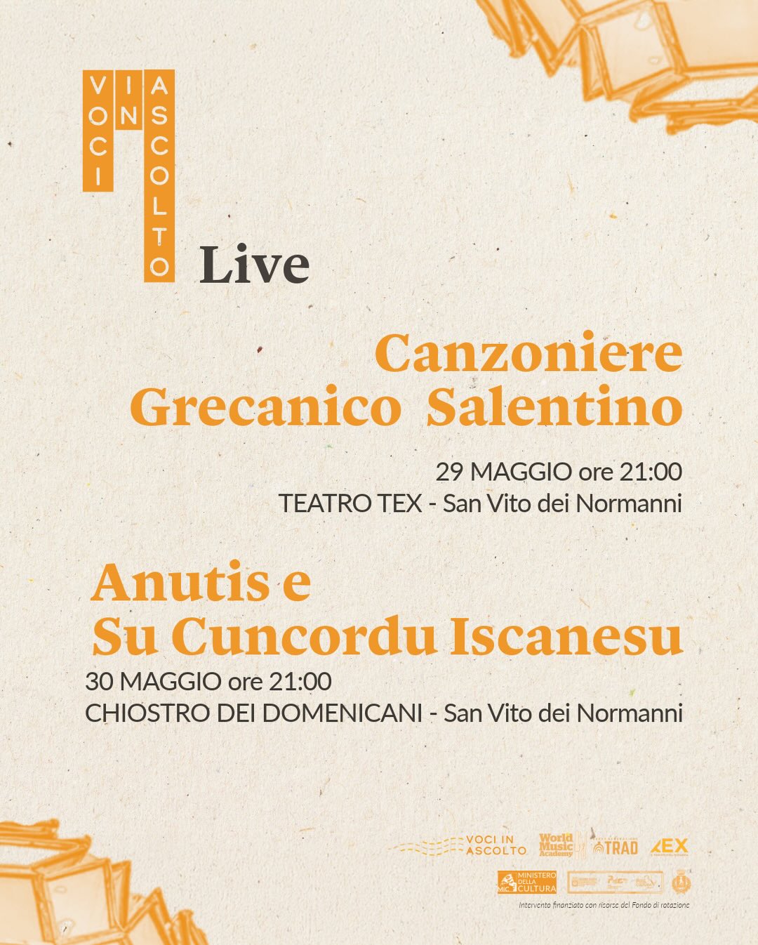 Al momento stai visualizzando I live di Voci in Ascolto 2026