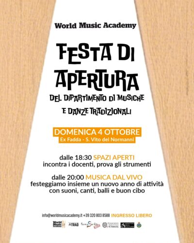 La festa del Dipartimento di Musiche e Danze Tradizionali
